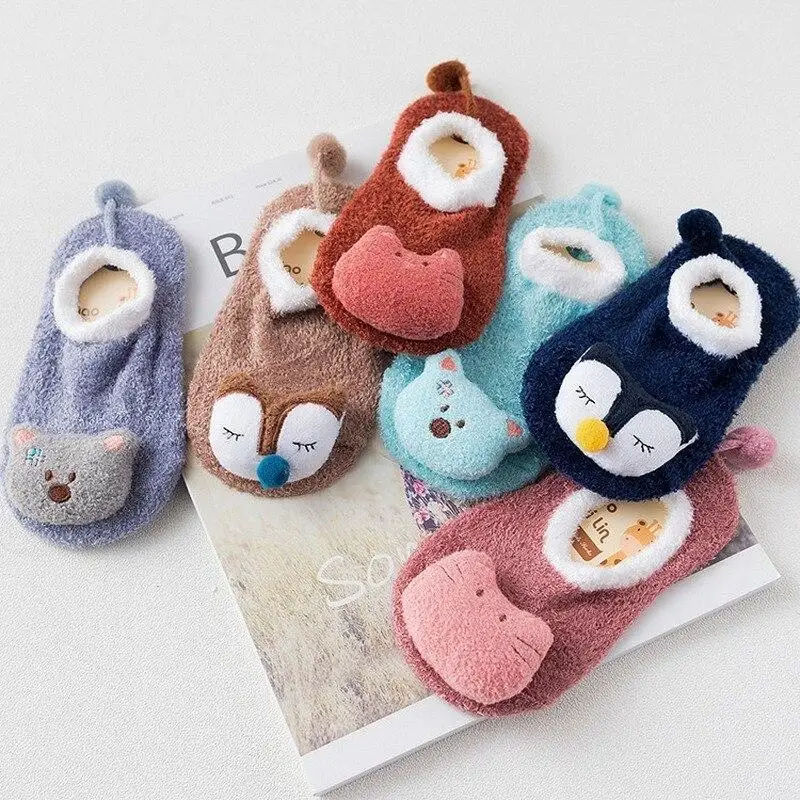 Unisex Baby Socks Non Slip - Baby Socks Winter Thick Warm Newborn