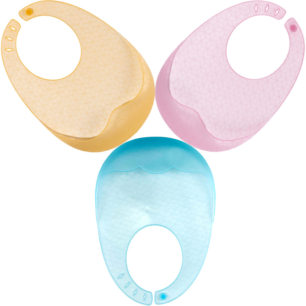 Waterproof Baby Bibs Silicone - 3pcs Silicone Baby Bibs – Soft