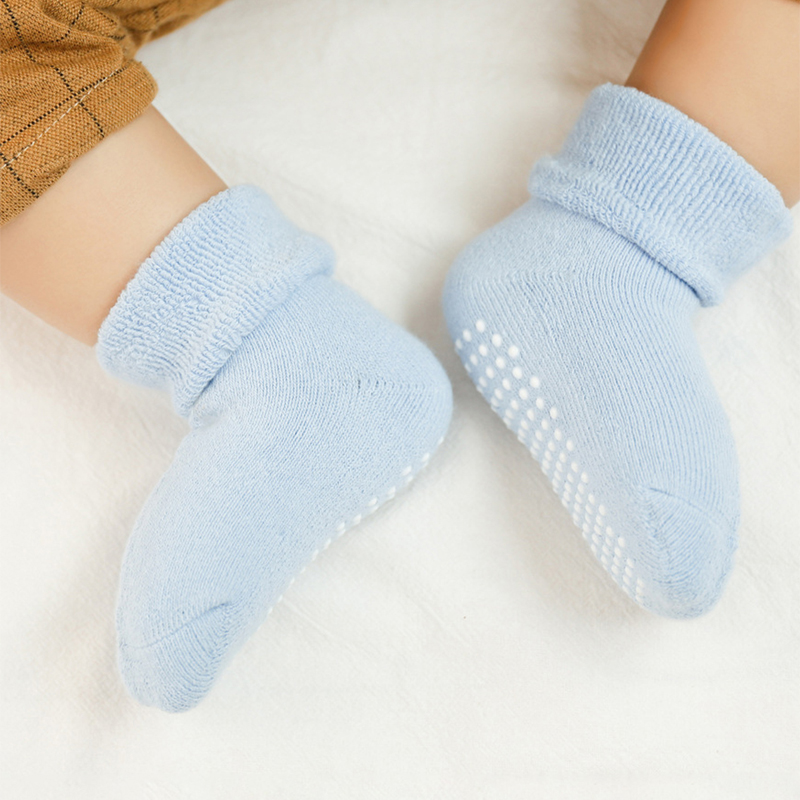 6 Pairs Thickened Fleece Child - Unisex Baby Socks Non Slip review and price