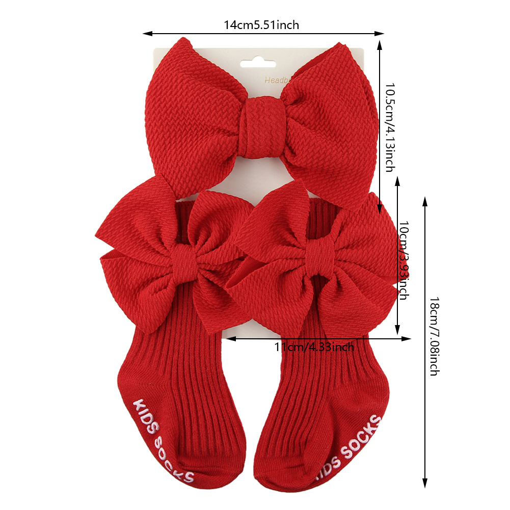 2Pcs/Set Big Bullet Bows Ealst - Unisex Baby Socks Non Slip review and price