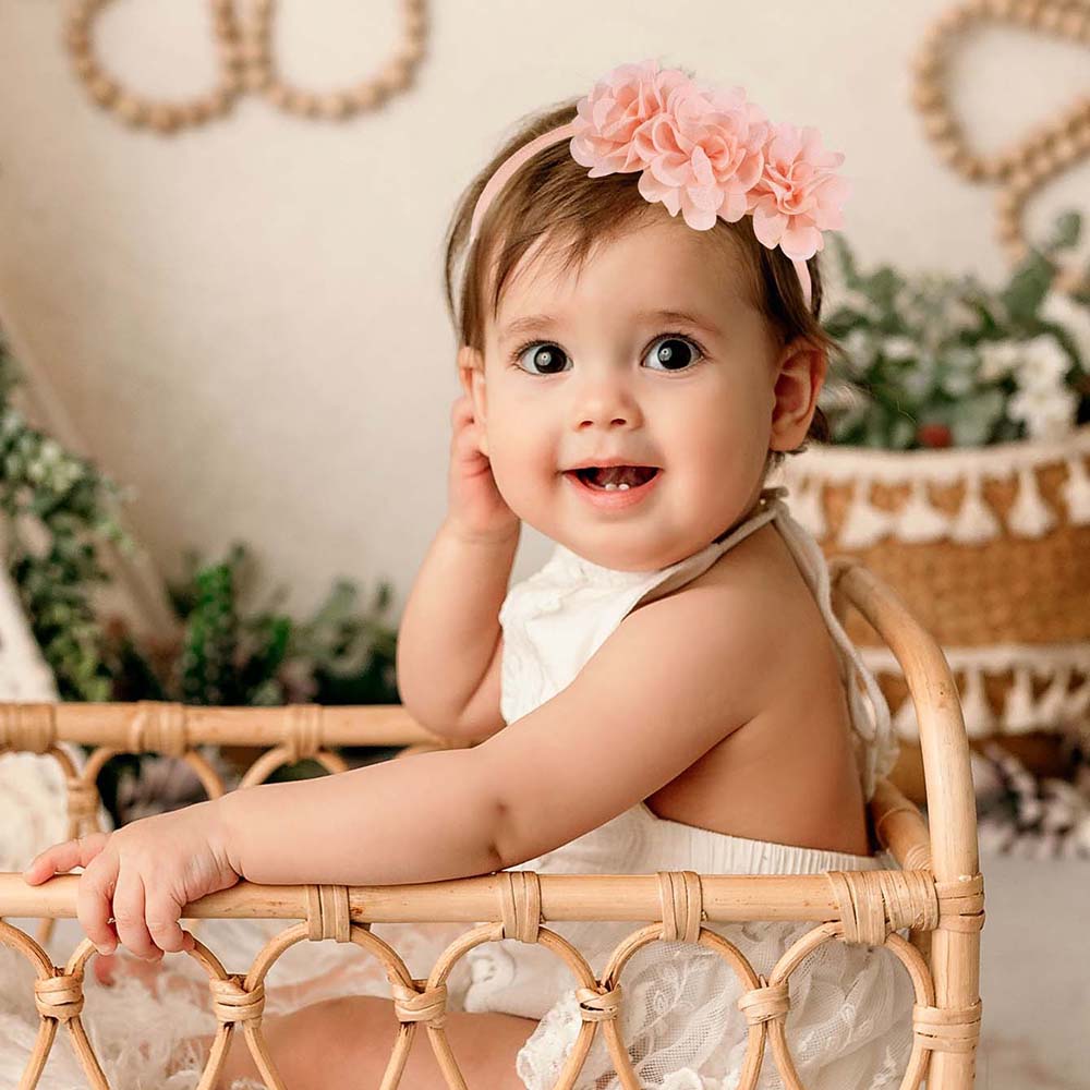 3Pcs Chiffon Flower Headbands  - Baby Gear review and price