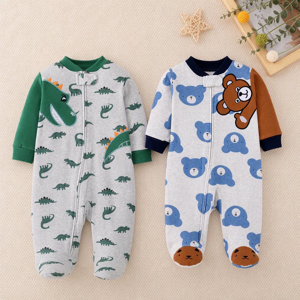 3-9M Newborn Boys Pure Cotton  - Cotton Baby Onesies Zipper review and price