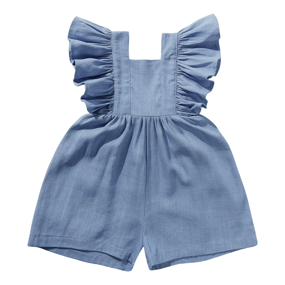 2026 Summer Newborn Baby Girl  - Baby Summer Linen Sleeveless Jumpsuit review and price